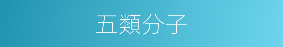 五類分子的同義詞