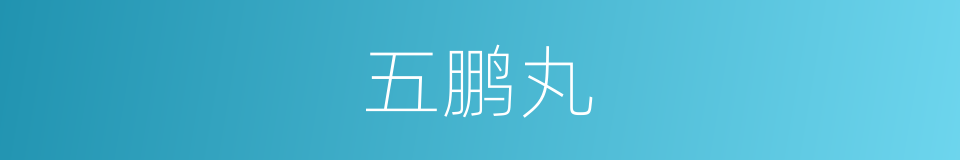 五鹏丸的同义词