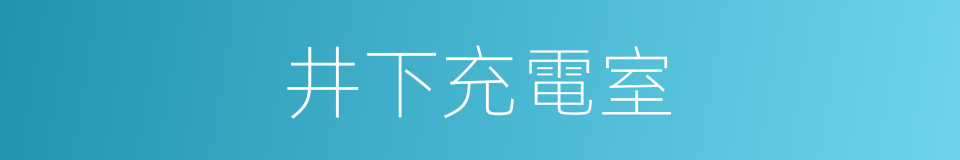 井下充電室的同義詞