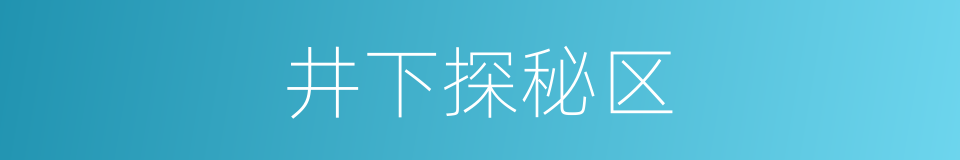 井下探秘区的同义词
