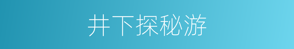 井下探秘游的同义词