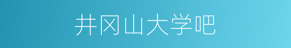井冈山大学吧的同义词