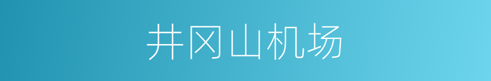 井冈山机场的同义词