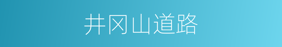 井冈山道路的同义词