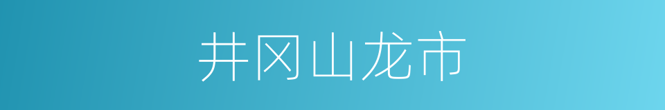 井冈山龙市的同义词