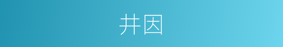 井因的同义词