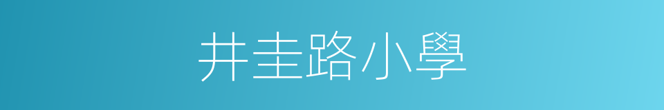 井圭路小學的同義詞