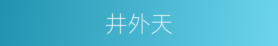 井外天的同义词