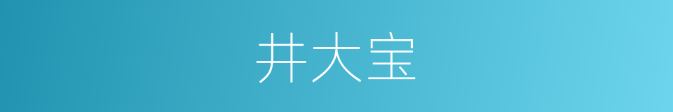 井大宝的同义词