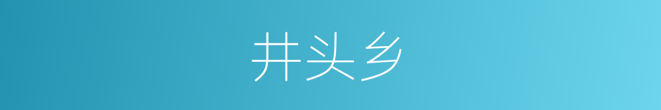 井头乡的同义词