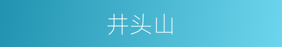 井头山的同义词