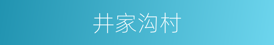 井家沟村的同义词