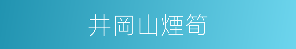 井岡山煙筍的同義詞