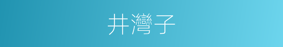 井灣子的同義詞