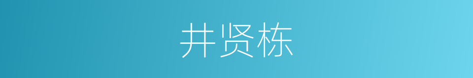 井贤栋的同义词