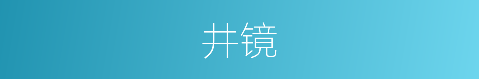 井镜的同义词