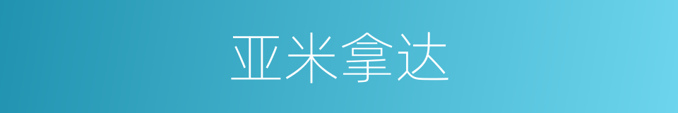 亚米拿达的同义词