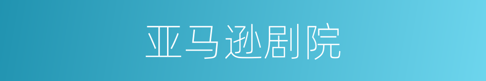 亚马逊剧院的同义词