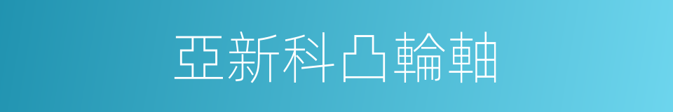 亞新科凸輪軸的同義詞