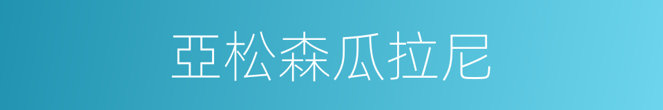 亞松森瓜拉尼的同義詞