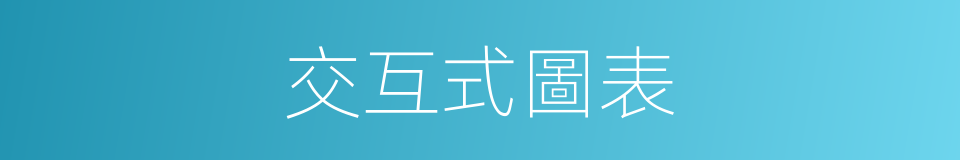 交互式圖表的同義詞