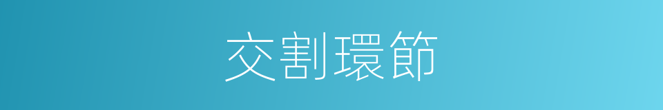 交割環節的同義詞