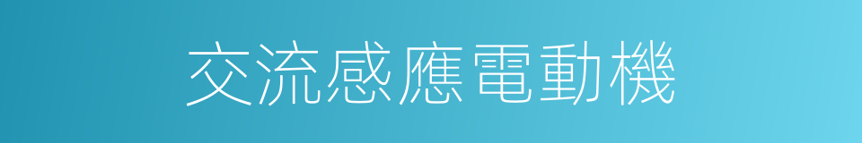 交流感應電動機的同義詞