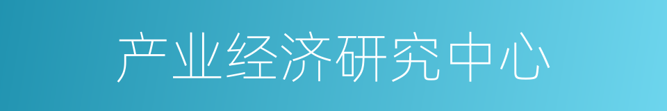 产业经济研究中心的同义词