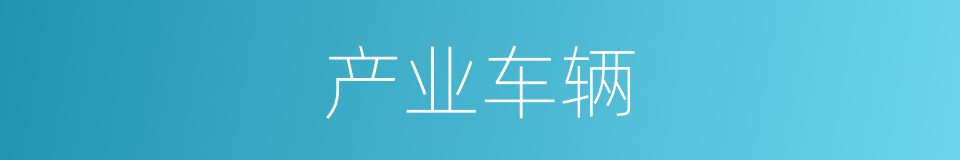 产业车辆的同义词
