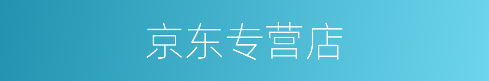 京东专营店的同义词