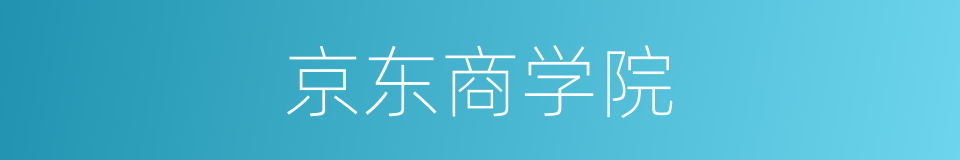 京东商学院的同义词