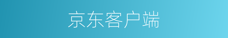 京东客户端的同义词