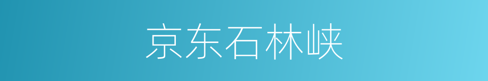 京东石林峡的同义词