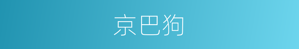 京巴狗的同义词