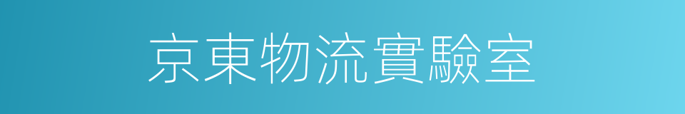 京東物流實驗室的同義詞