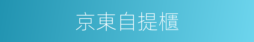京東自提櫃的同義詞