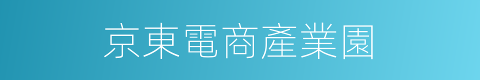 京東電商產業園的同義詞