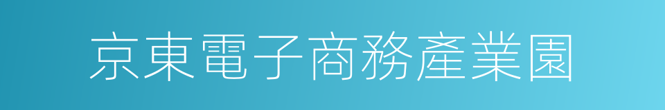 京東電子商務產業園的同義詞