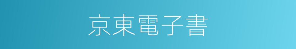 京東電子書的同義詞