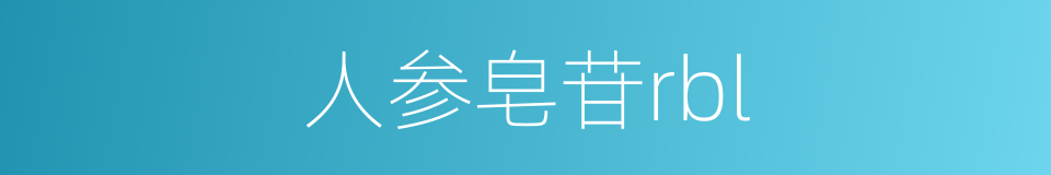 人参皂苷rbl的同义词
