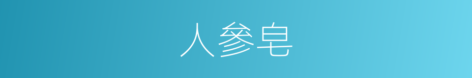 人參皂的同義詞