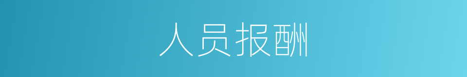 人员报酬的同义词