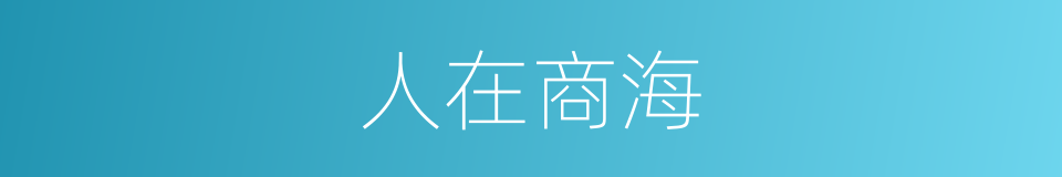 人在商海的同义词