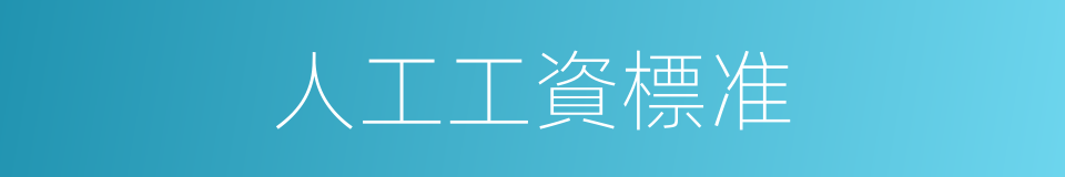 人工工資標准的同義詞