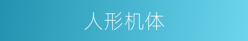人形机体的同义词