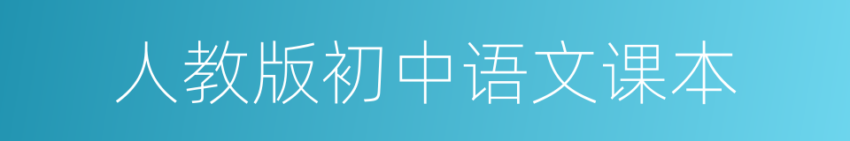 人教版初中语文课本的同义词