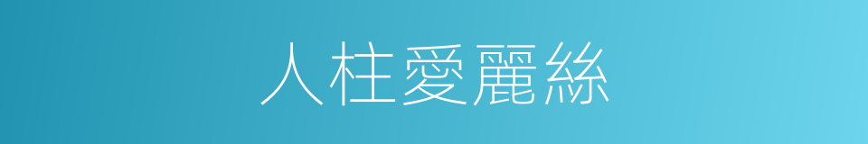 人柱愛麗絲的同義詞