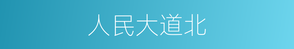 人民大道北的同义词