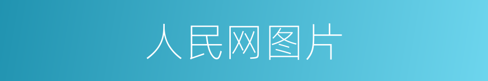 人民网图片的同义词
