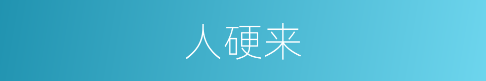 人硬来的同义词